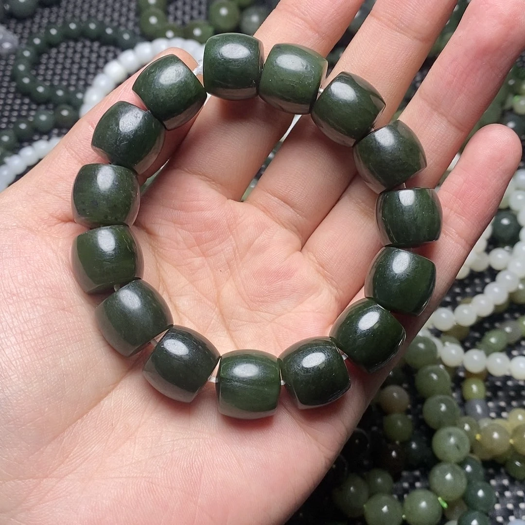 和田玉未镶嵌手串8