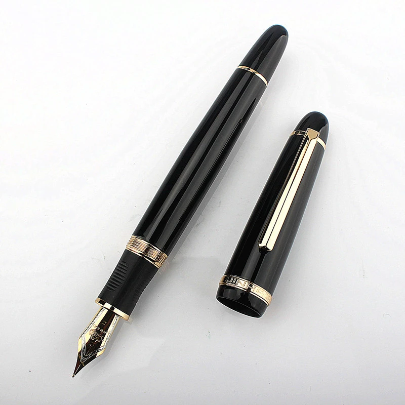 金豪X850钢笔金属练字书法笔旋转笔帽商务办公墨水笔商务礼品笔