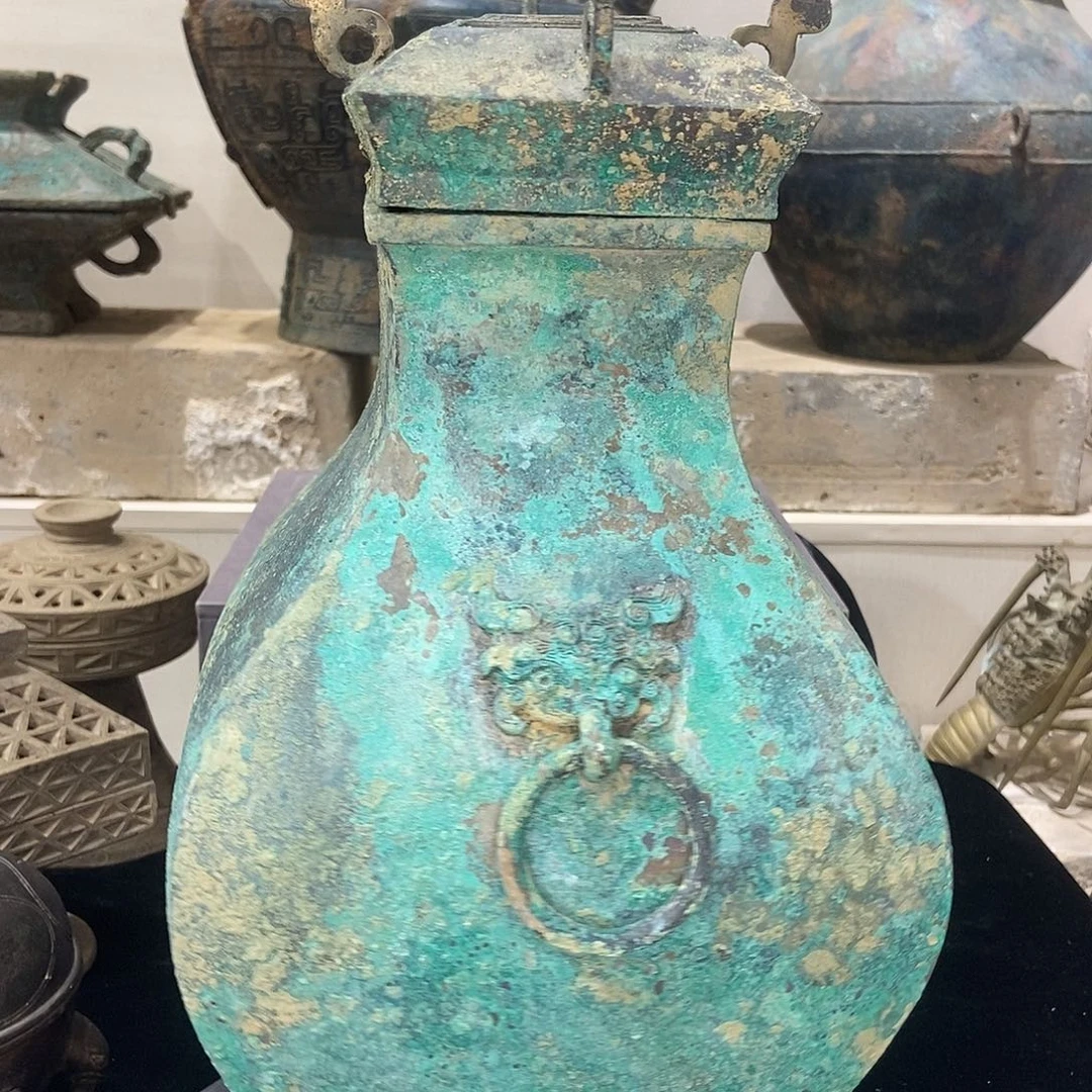 高40公分青铜方壶