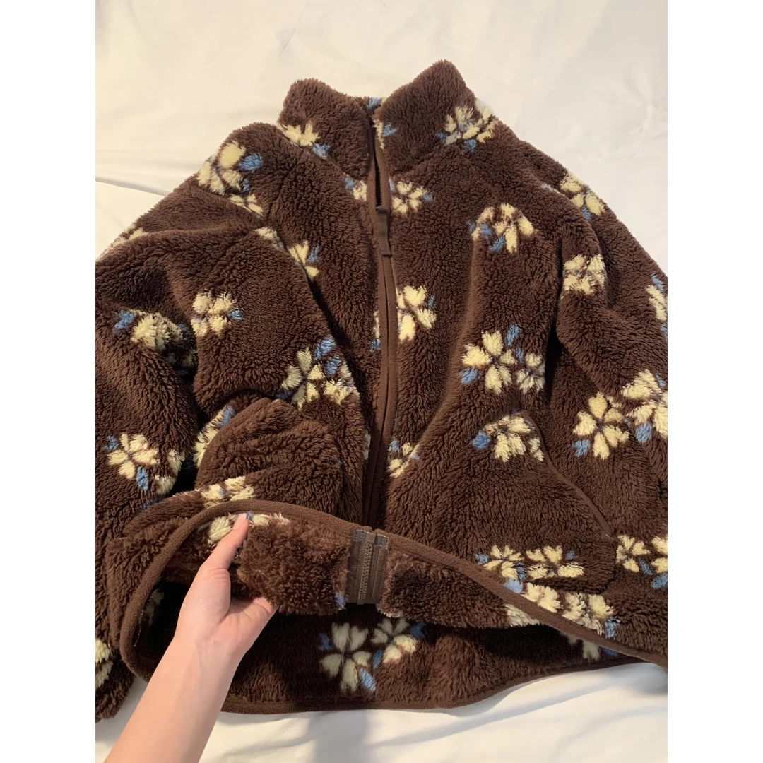 甜美少女碎花珊瑚绒睡衣女2025秋冬季新款大码加厚保暖家居服套装