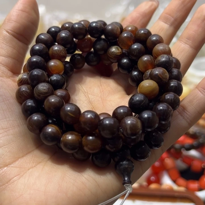 核桃手串/手链1.0/108射白脖挂