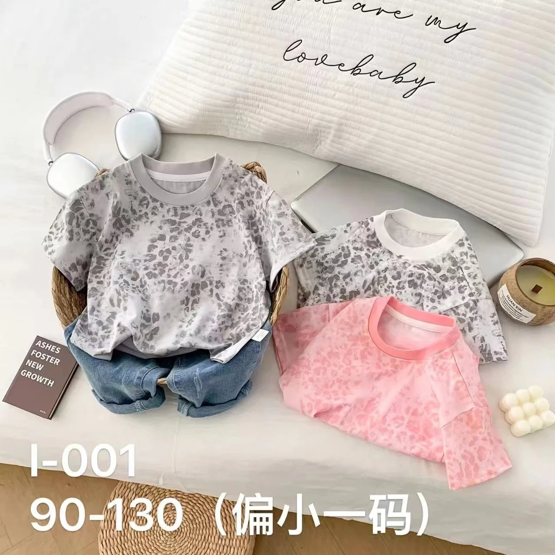 l-001印花圆领短袖T恤（灰领）