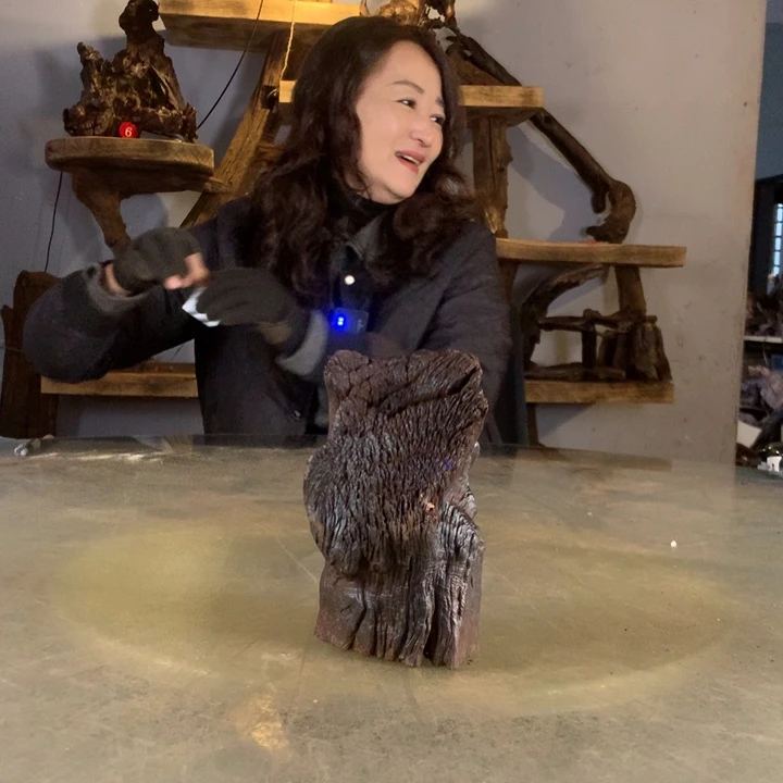 开***贝天然的云南紫柚木会黄水