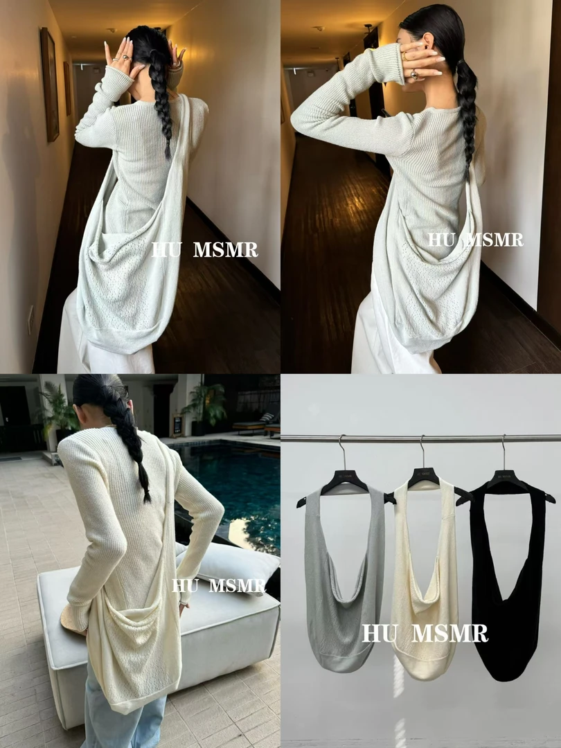 【NO退NO换】福秒-净版大容量针织托特包（HUH601#）HU