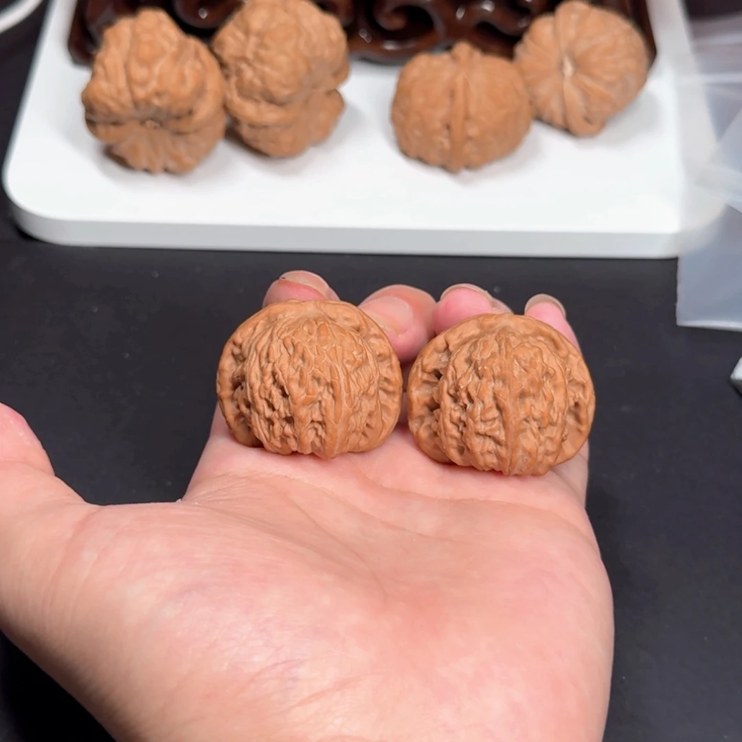 文玩核桃把件39白狮子全品