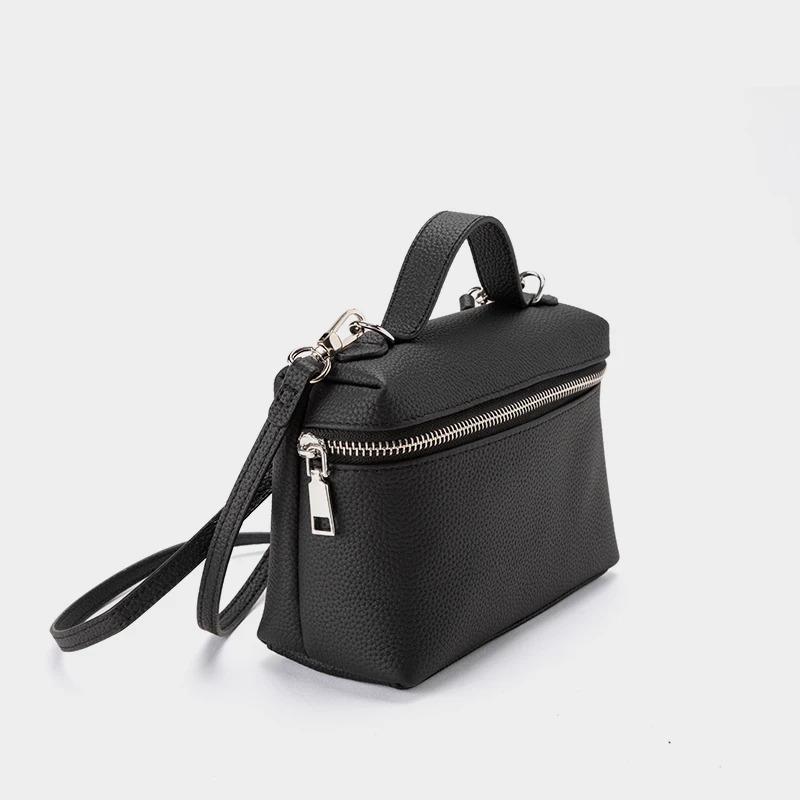 TUSCAN'S百搭女士通勤小盒子包真皮牛皮单肩斜跨包TS时代双鱼