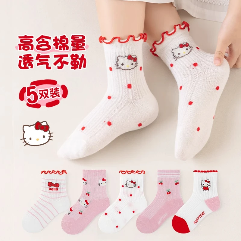 女童袜子春夏薄款透气网眼袜儿童可爱卡通袜子夏季花边袜宝宝棉袜