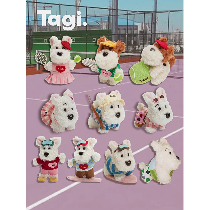 Tagi.《哈哈》haha宠物小狗毛绒珠链挂件包配饰手工可爱质感可拆卸