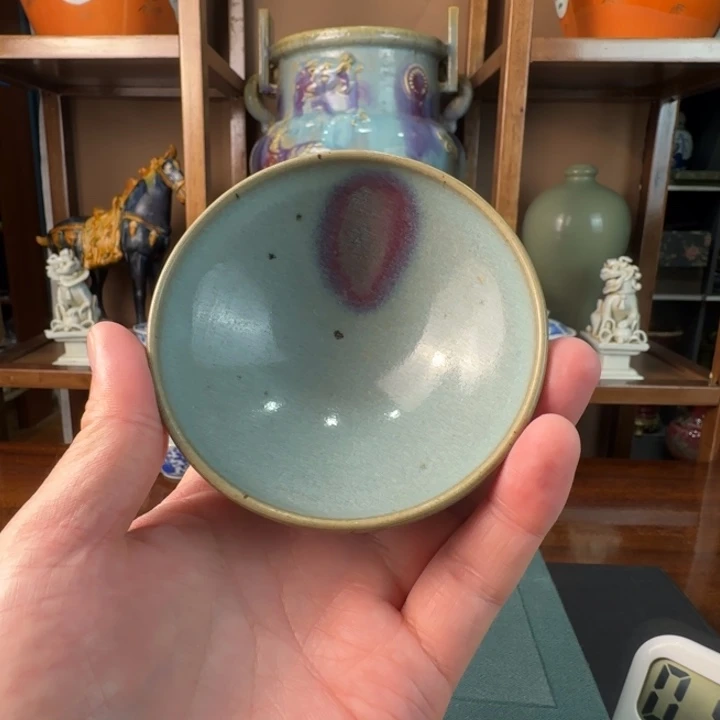 陶瓷天蓝釉钧瓷茶盏0001