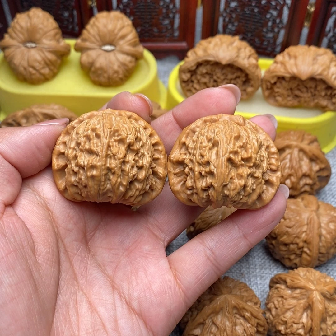 文玩核桃把件王*仙球白41