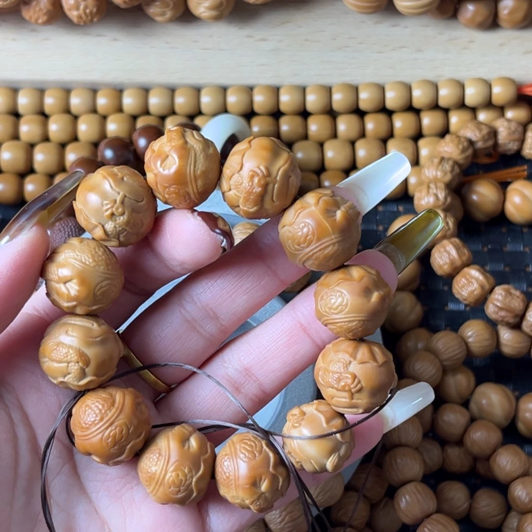 猴头核桃吊坠汽****花全品蝉仙