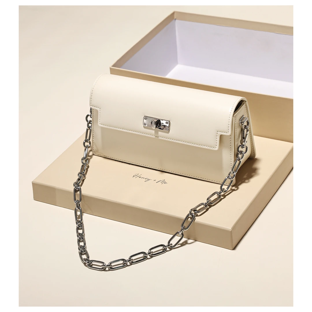 GXFMOD小众设计时尚真皮腋下链条包通勤百搭高级感单肩斜挎小方包