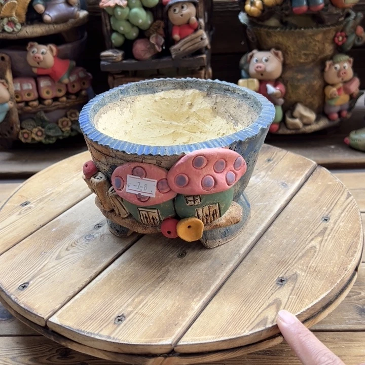 嘻哈多肉花盆百搭