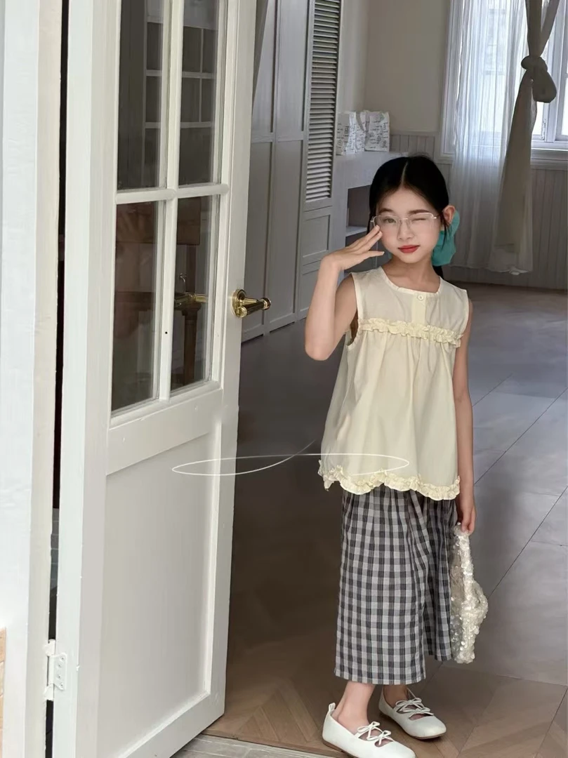 2025韩版女童时尚夏款套装
