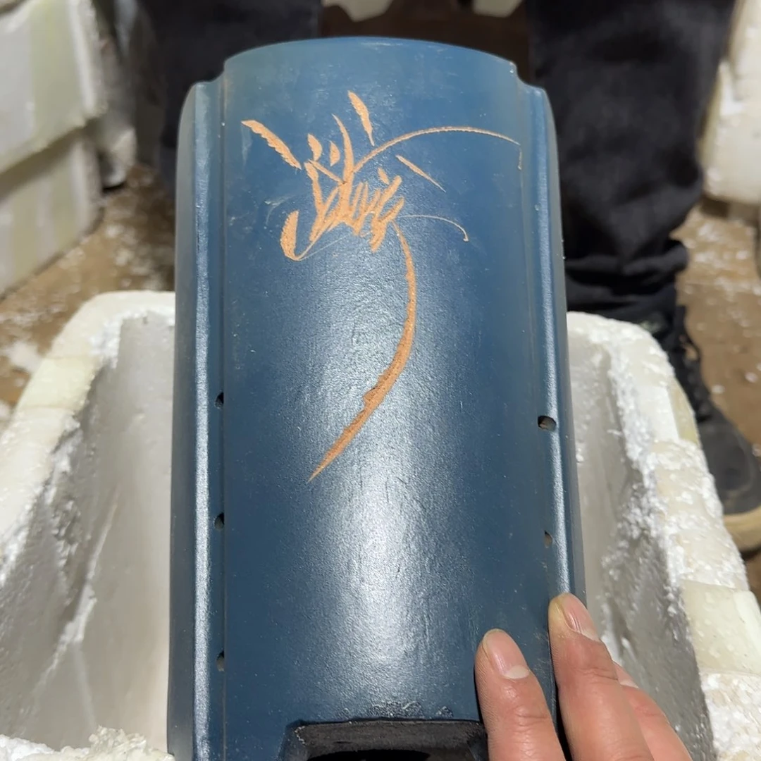 紫砂花盆瑕疵是我自己