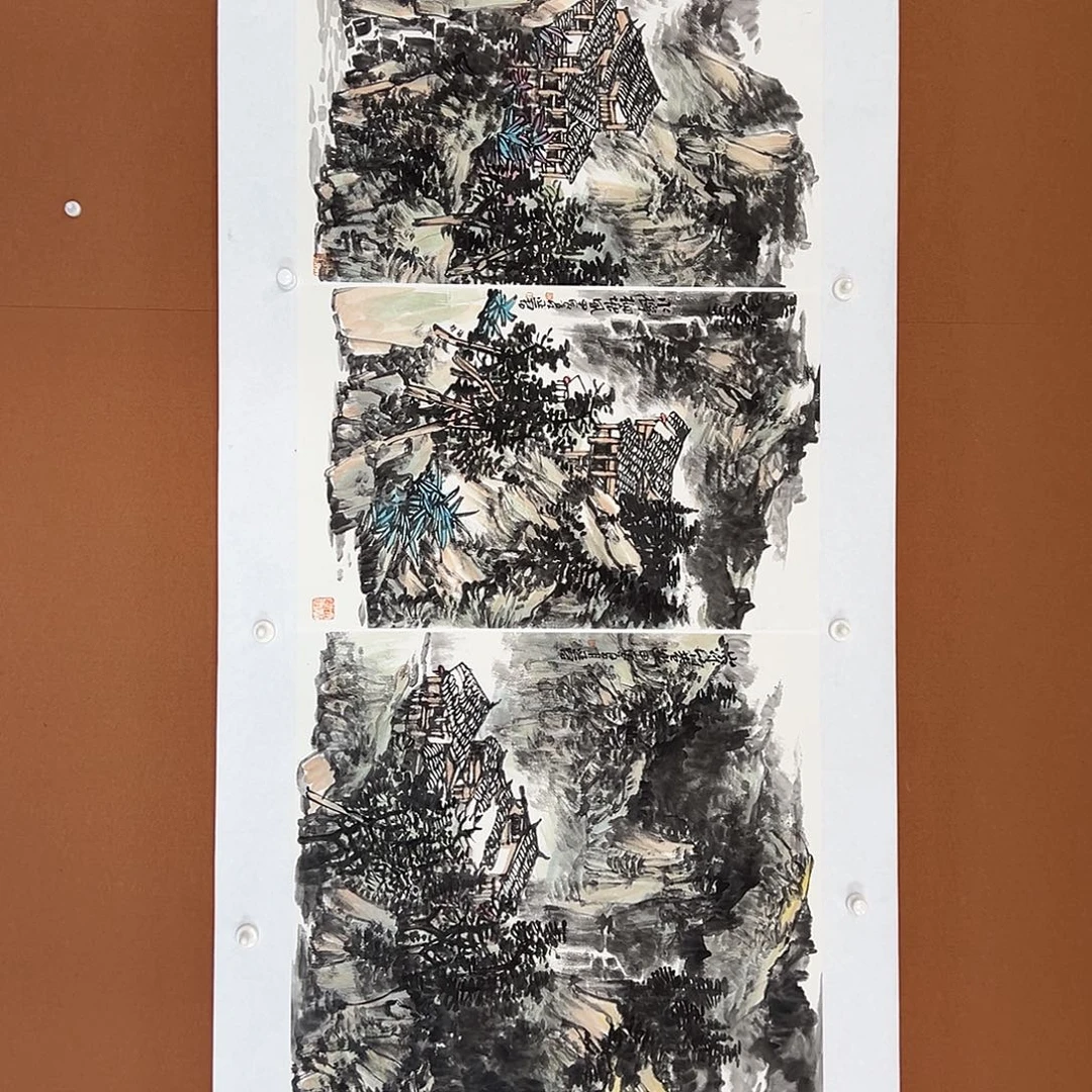 国画高延君老师的作品