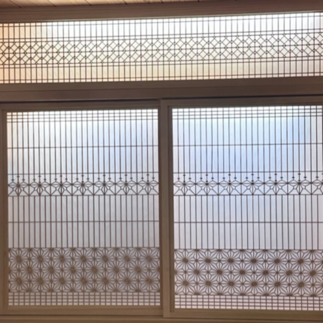 日本桧木组子细工纯手工屏风隔断背景装饰组子门窗定制