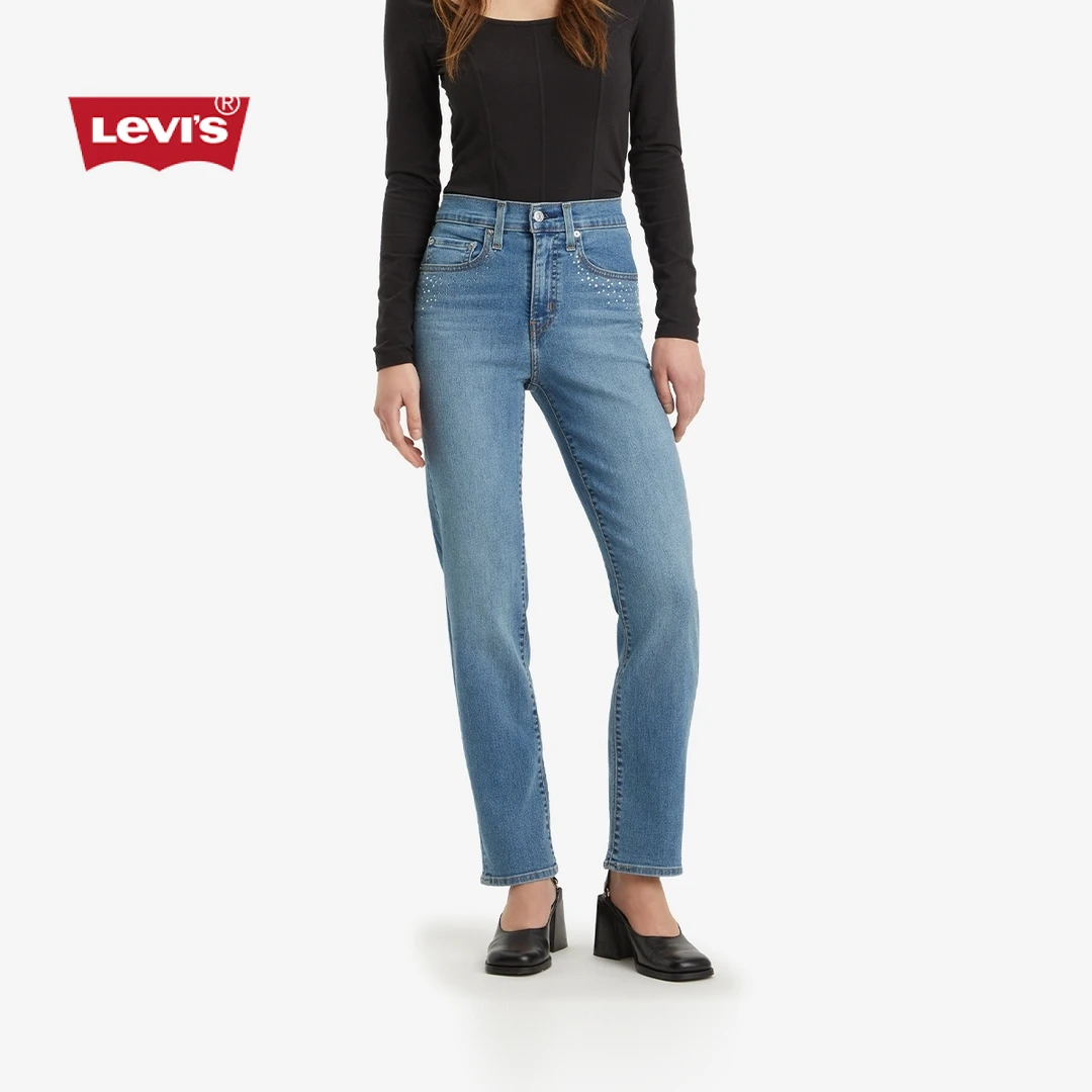 Levi's李维斯女士724高腰修身直筒美式复古小资牛仔裤18883-0315