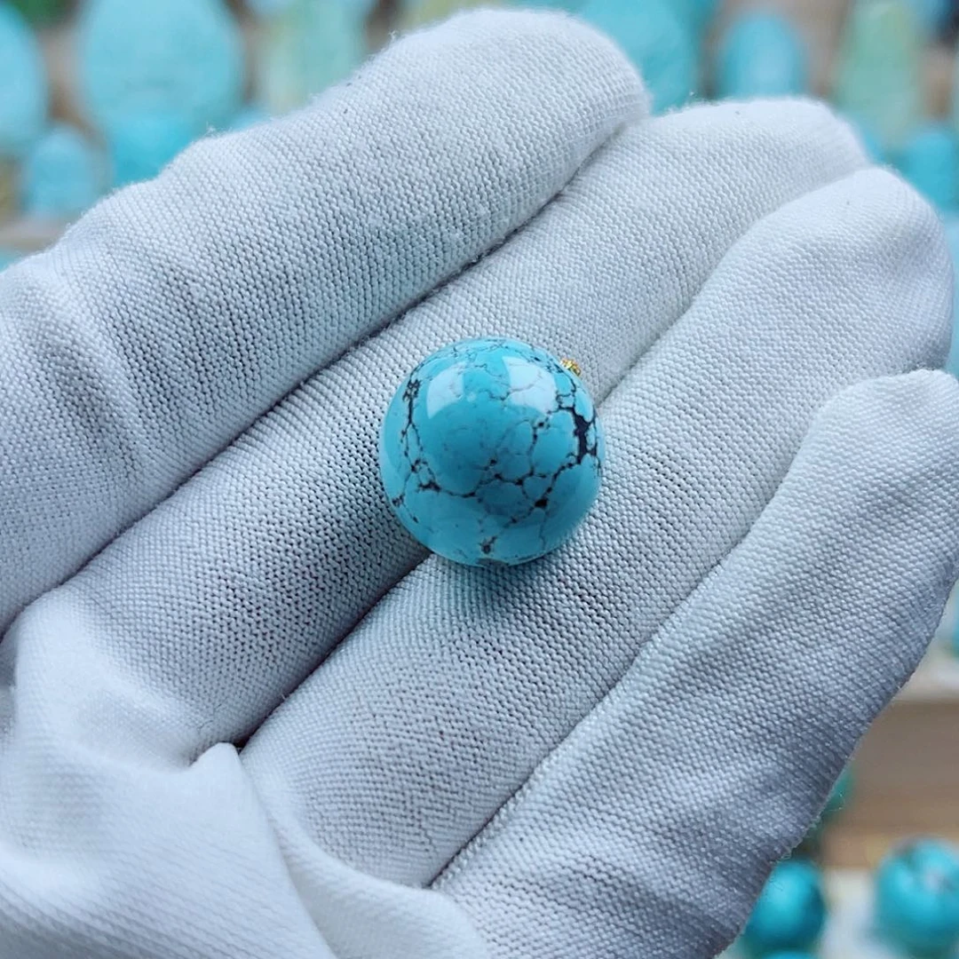 绿松石未镶嵌珠宝奇石15mm