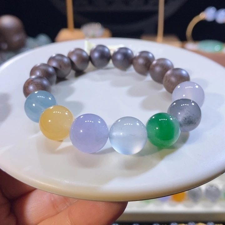 翡翠未镶嵌吊坠(不含链)翡翠明星同款手串