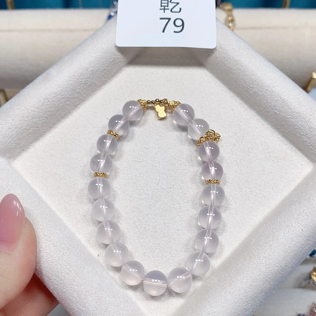 水晶手链银S925镶嵌手链乾79