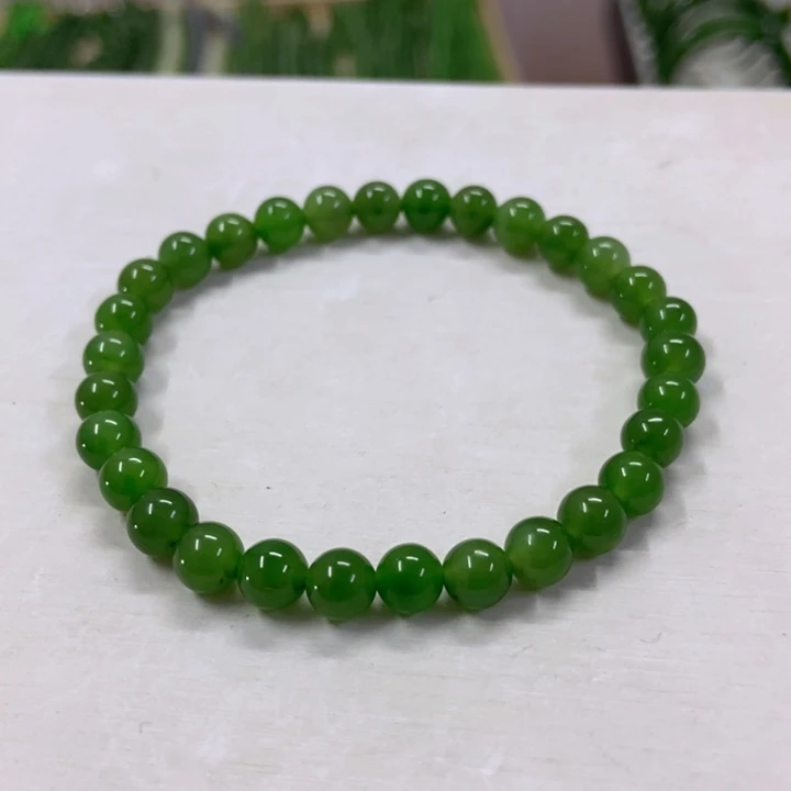 【闪购商品】未镶嵌和田玉（碧玉）手串11