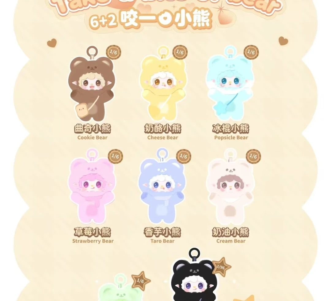 【氧氧】咬一口小熊系列毛绒盲盒