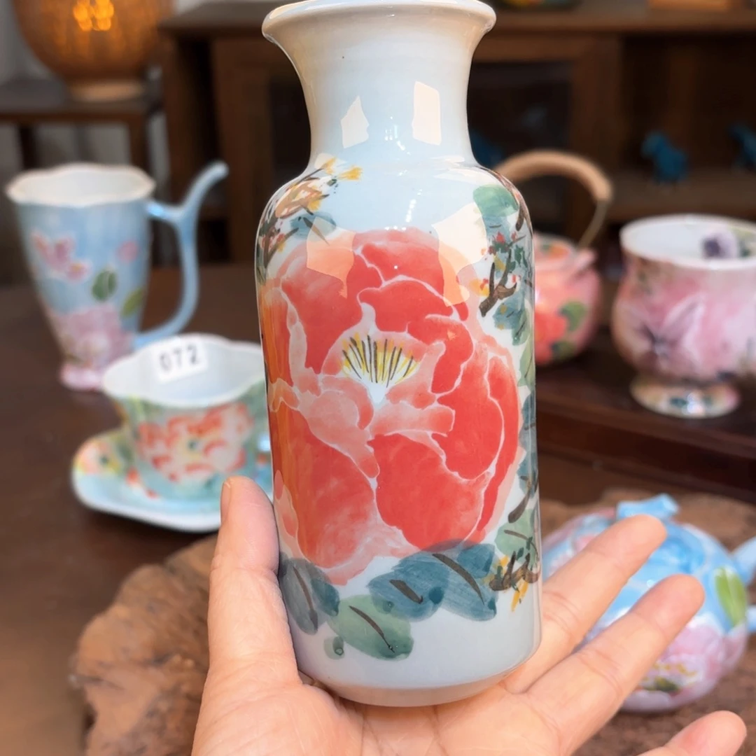 景德镇手绘高温釉下彩陶瓷茶具