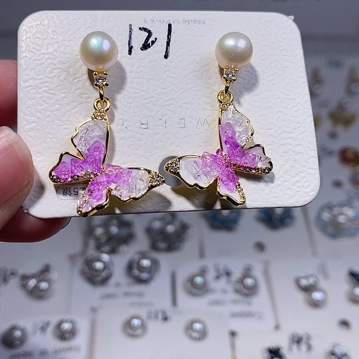 未镶嵌耳饰淡水珍珠