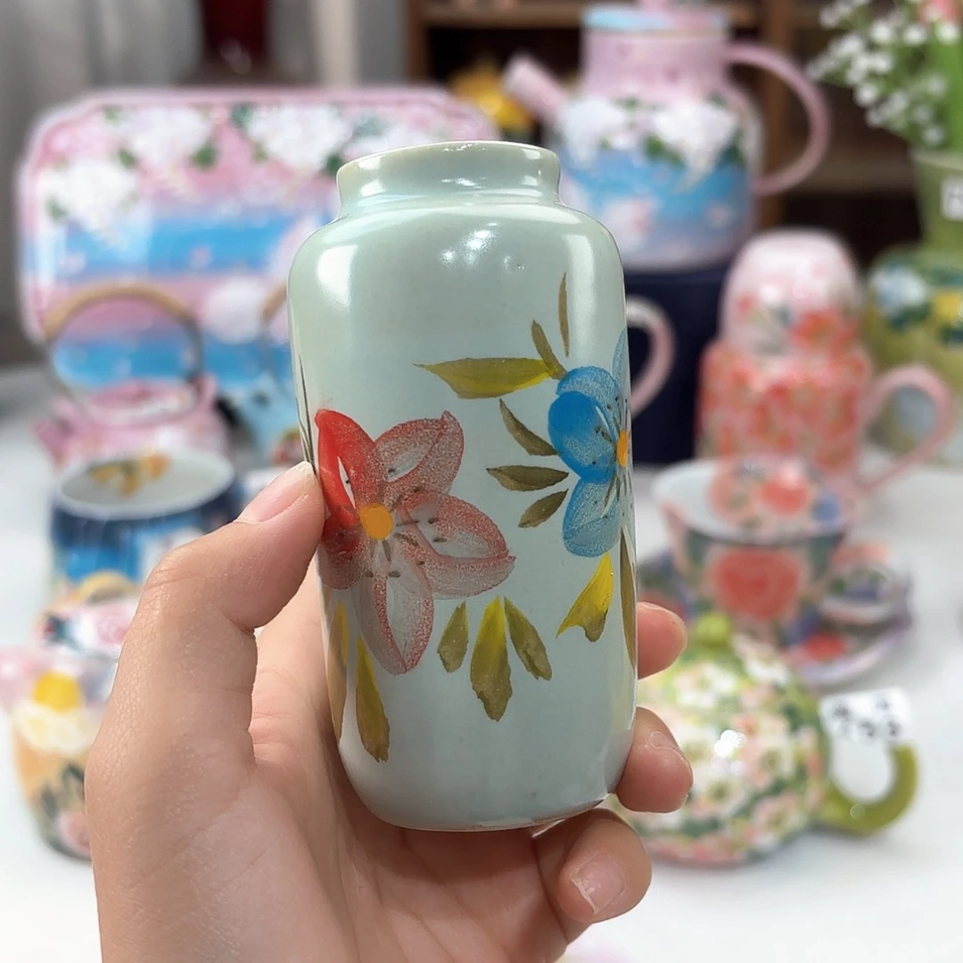 景德镇手绘高温釉下彩陶瓷茶具