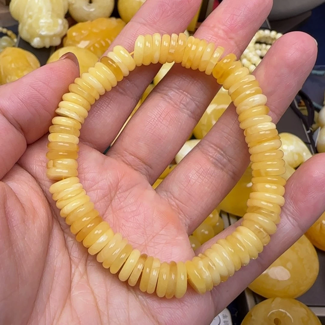 蜜蜡颈饰未镶嵌天然蜜蜡