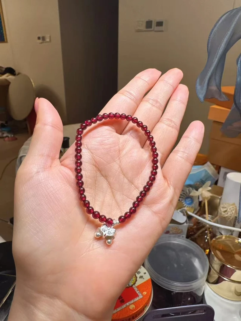 非金属仿水晶手链 泰米亿石liushi单串（配银饰蝴蝶结）