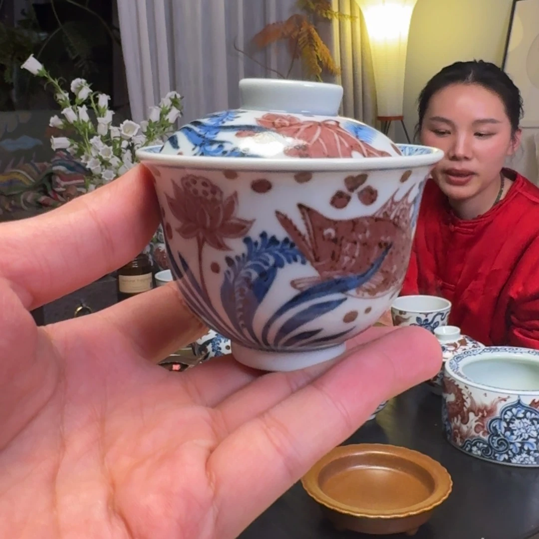 鱼小盖碗景德镇景德镇