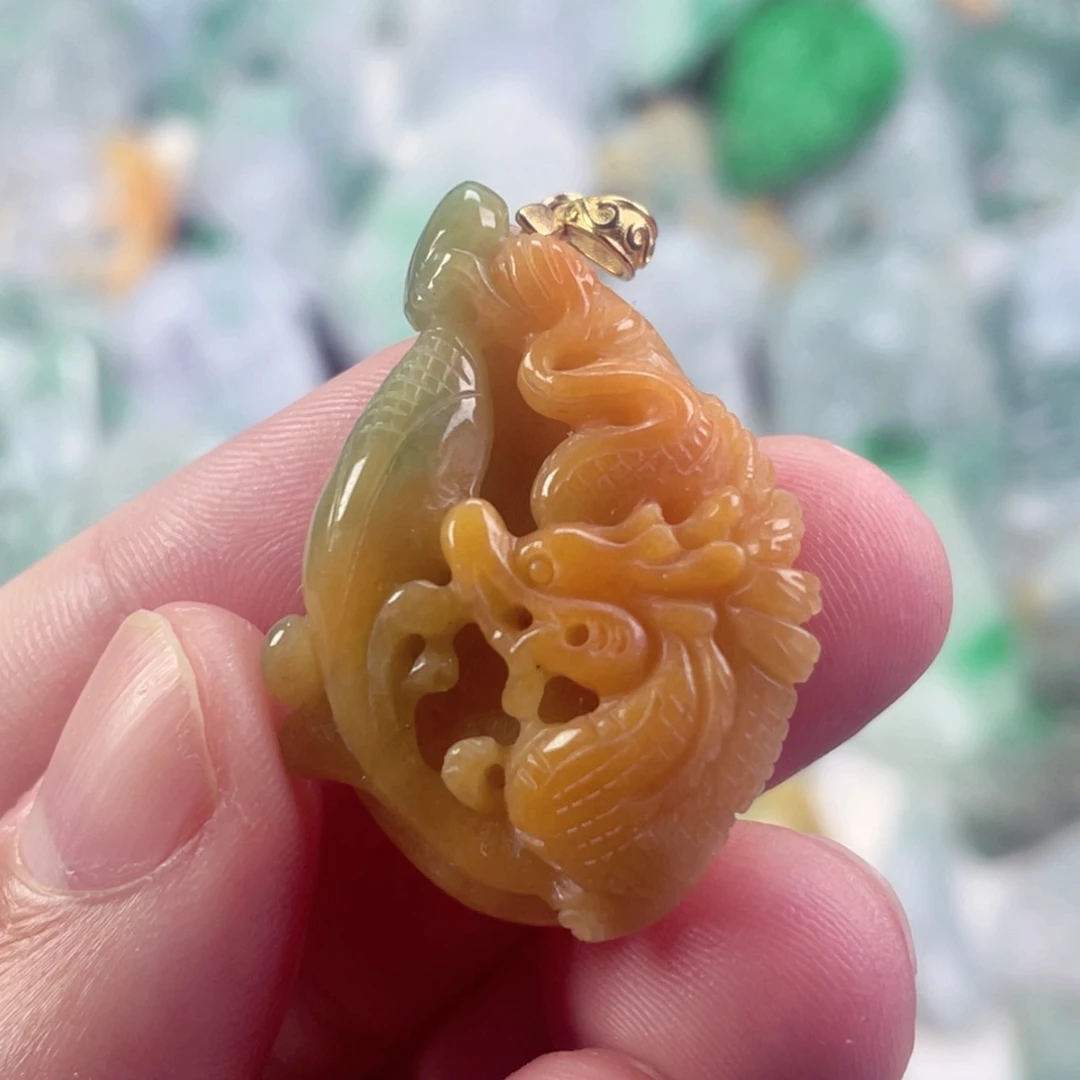 翡翠未镶嵌吊坠(不含链)