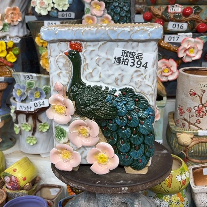 紫砂花盆粗陶材质多肉花盆394