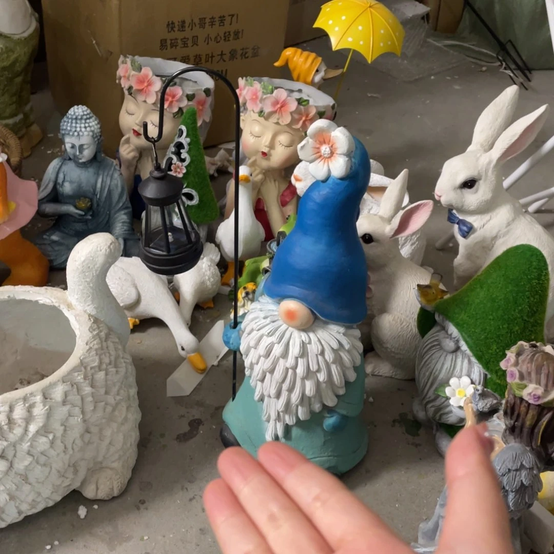 【闪购商品】陶瓷树脂蓝色甘道夫带灯摆件