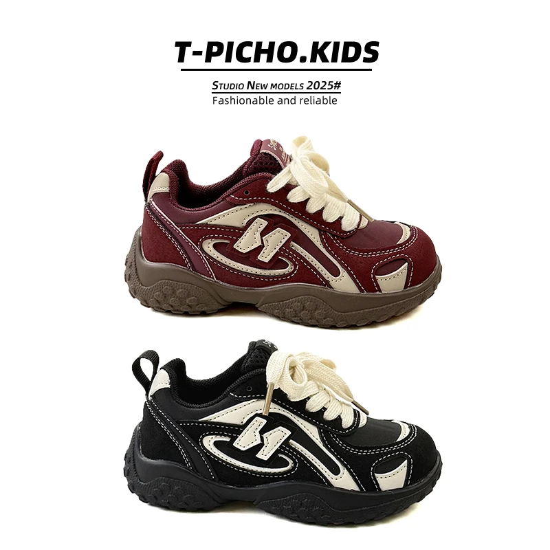 【N家阿甘鞋】（皮面防水）2025年秋季新款女童运动鞋男童德训鞋-8327