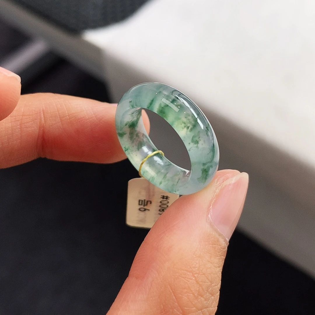 翡翠未镶嵌戒指9号