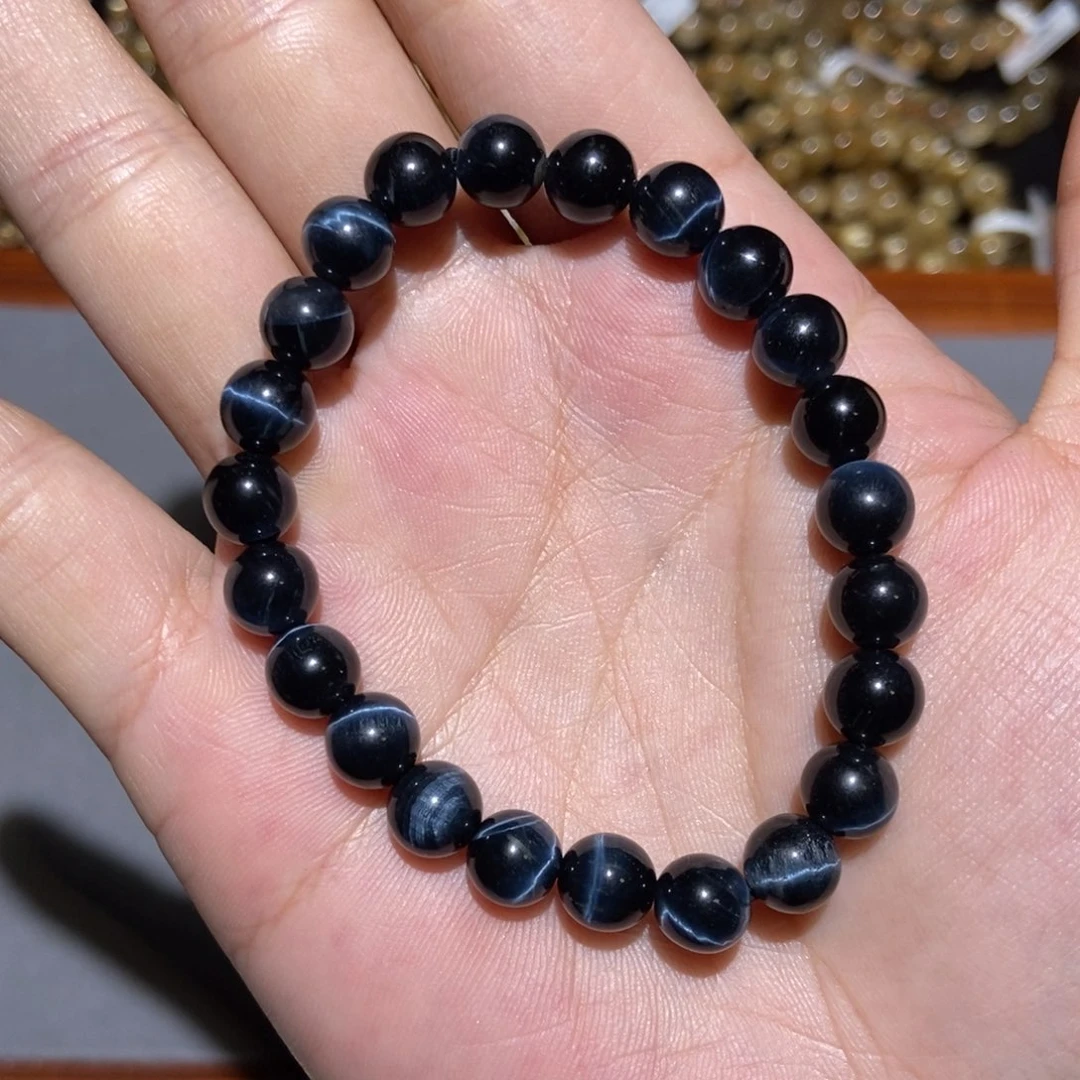 手链未镶嵌水晶蓝虎眼8m