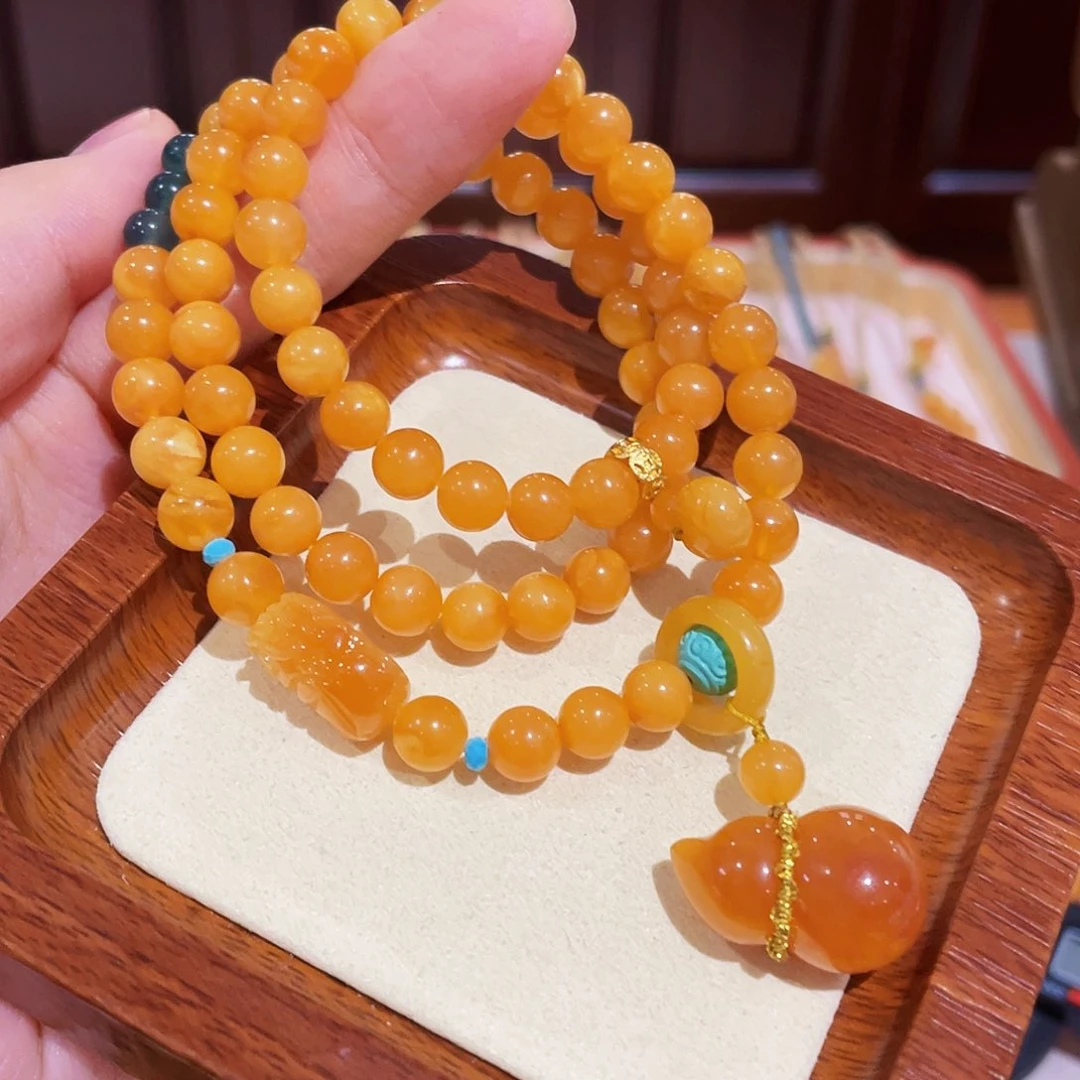 蜜蜡手链未镶嵌手串