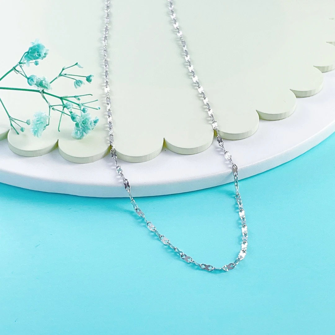 {PT950}铂金素链 八字闪星链（多样性发其一）SL2011