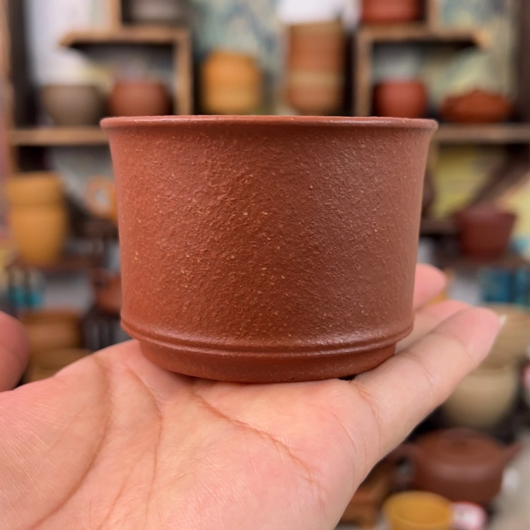 紫砂茶杯拙器甄选，纯原本矿。