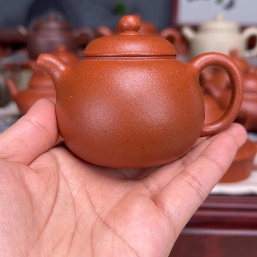 紫砂茶壶宝山红泥120