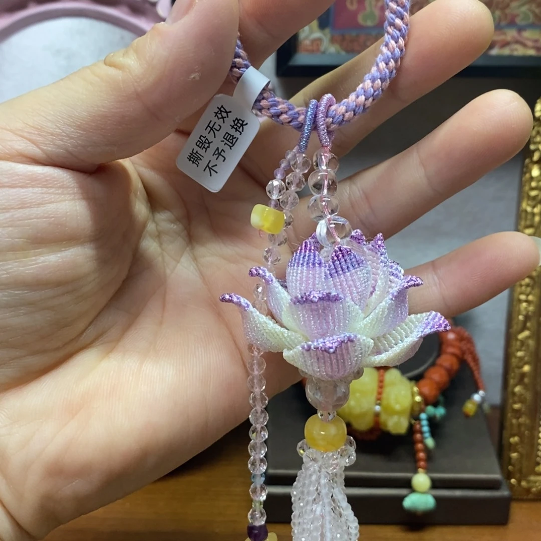 琥珀未镶嵌颈饰蜜蜡小熊莲花挂件