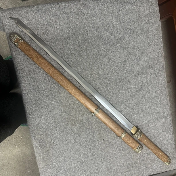 龙泉昊天宝剑一体刀剑绣春刀锰钢唐剑刀具防身冷兵器未开刃