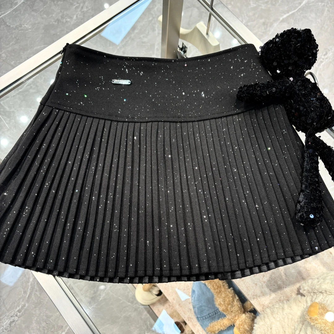 【YU·PP】（009）小众校园网感性感闪闪玩偶英伦秋冬百褶裙（P0242）