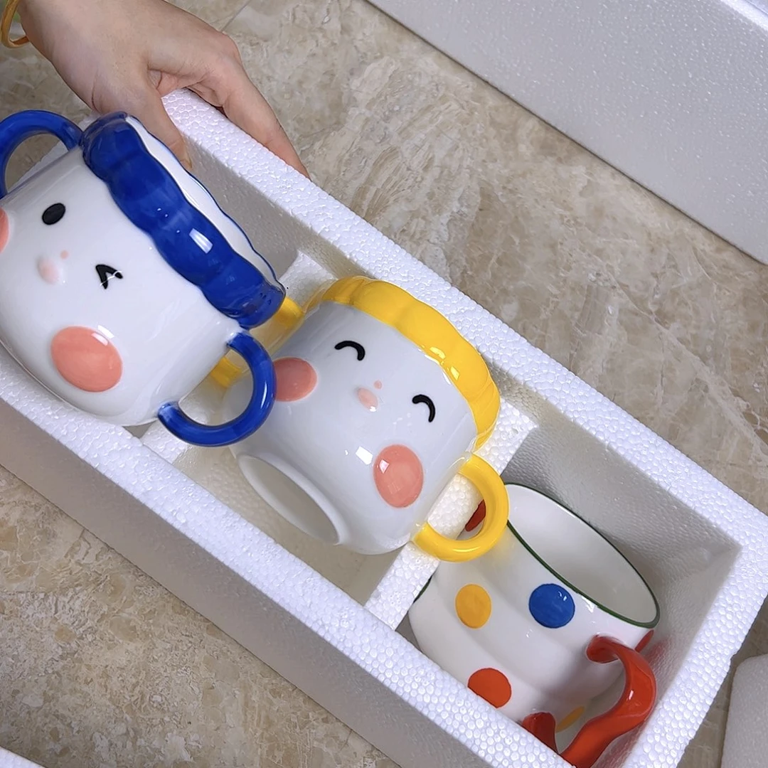 陶瓷微瑕陶瓷杯3杯