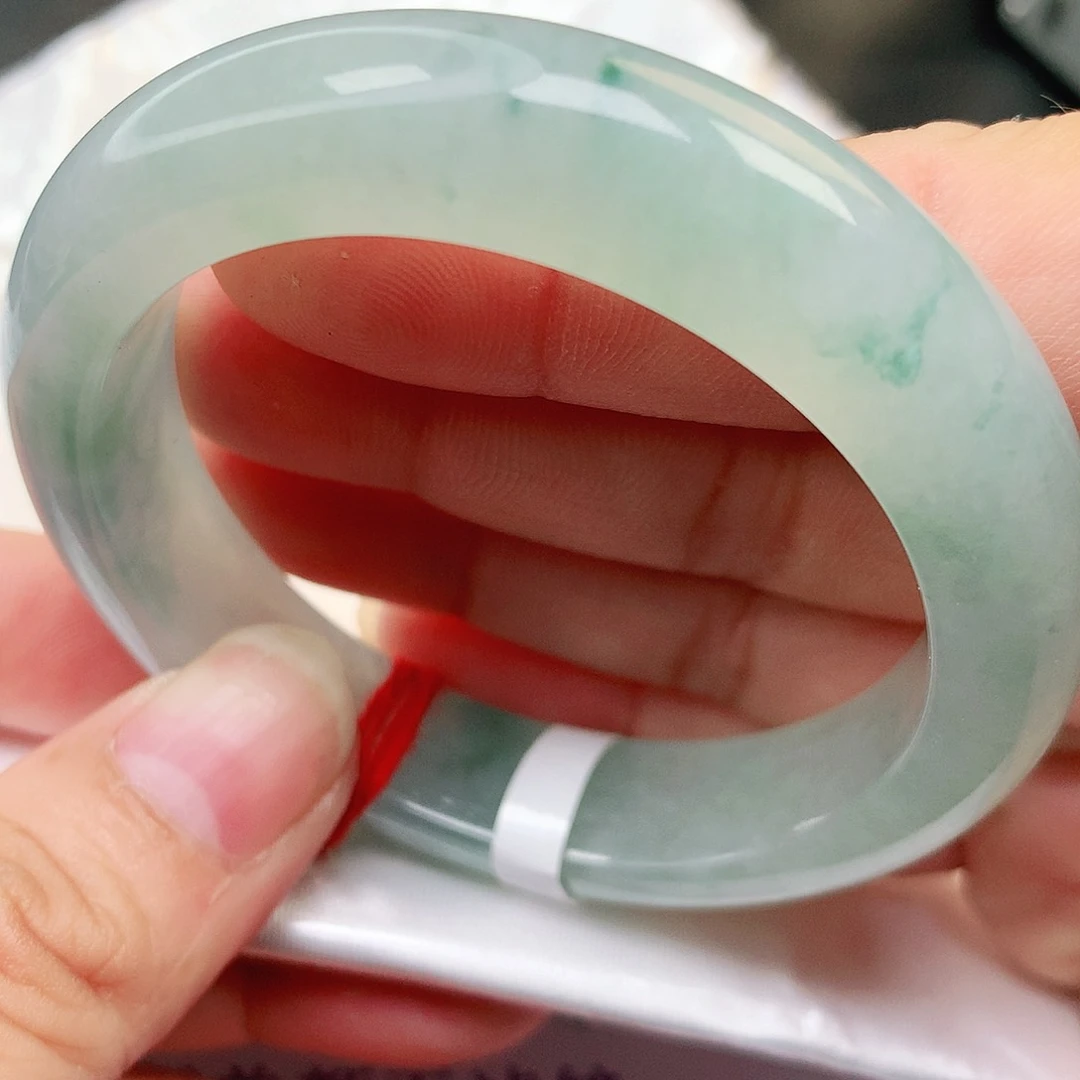 未镶嵌手镯翡翠缅甸纯天然A货翡翠冰胶飘花012号