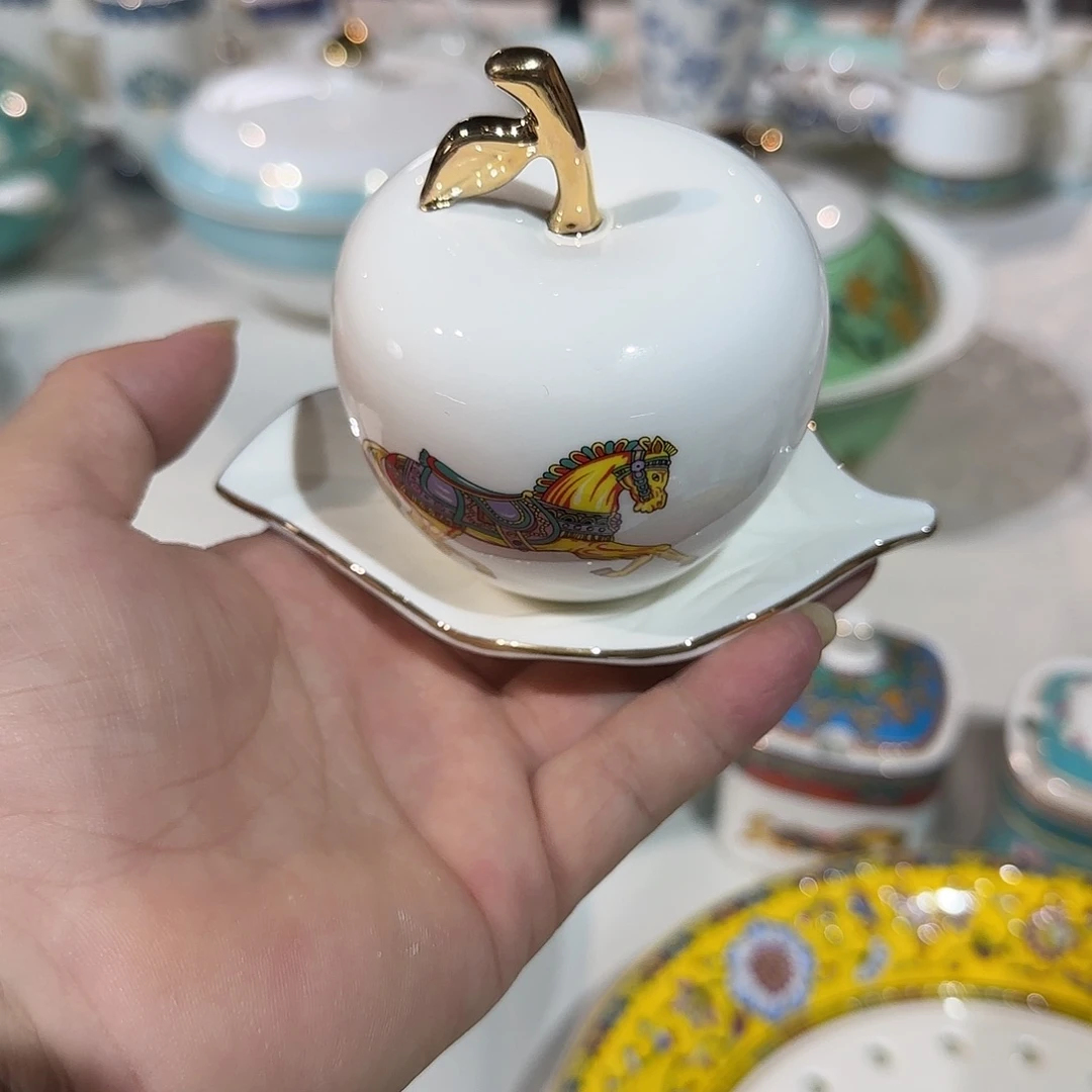 幸***儿骨瓷珐琅彩工艺制作