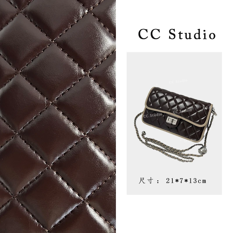 【尚恩CC】原创设计ZT-D7092-咖啡雪莉-轻奢女士新款单肩斜挎包